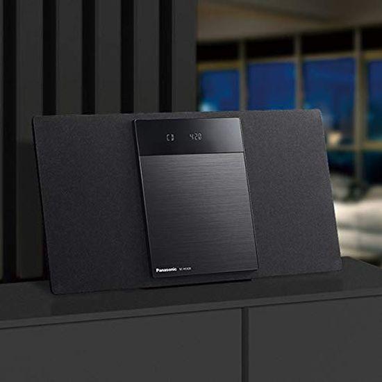 Panasonic Mini Component 2 Band Bluetooth Compatible Digital 5 Changer with USB Memory Recording Function FM/AM SC-HC420-K