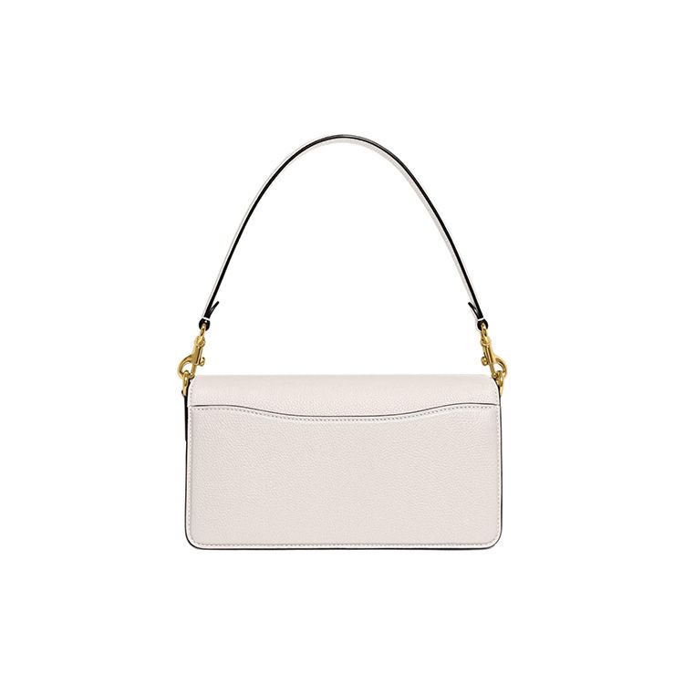 Coach Tabby 26 Flap Closure Pebble Leather Handbag Women Handbag White CH857-B4HA
