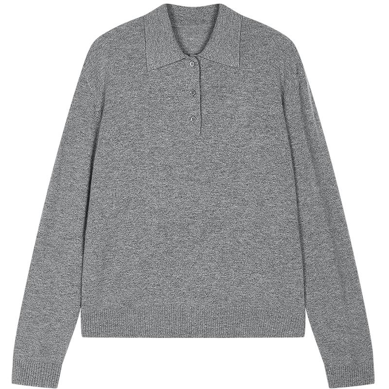 JNBY Women s Wool Cashmere Polo Knit Sweater XL