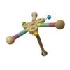 Spinning Bird Toy Colorful Windmill For Parakeets Cockatiels Dental Health Wooden Design