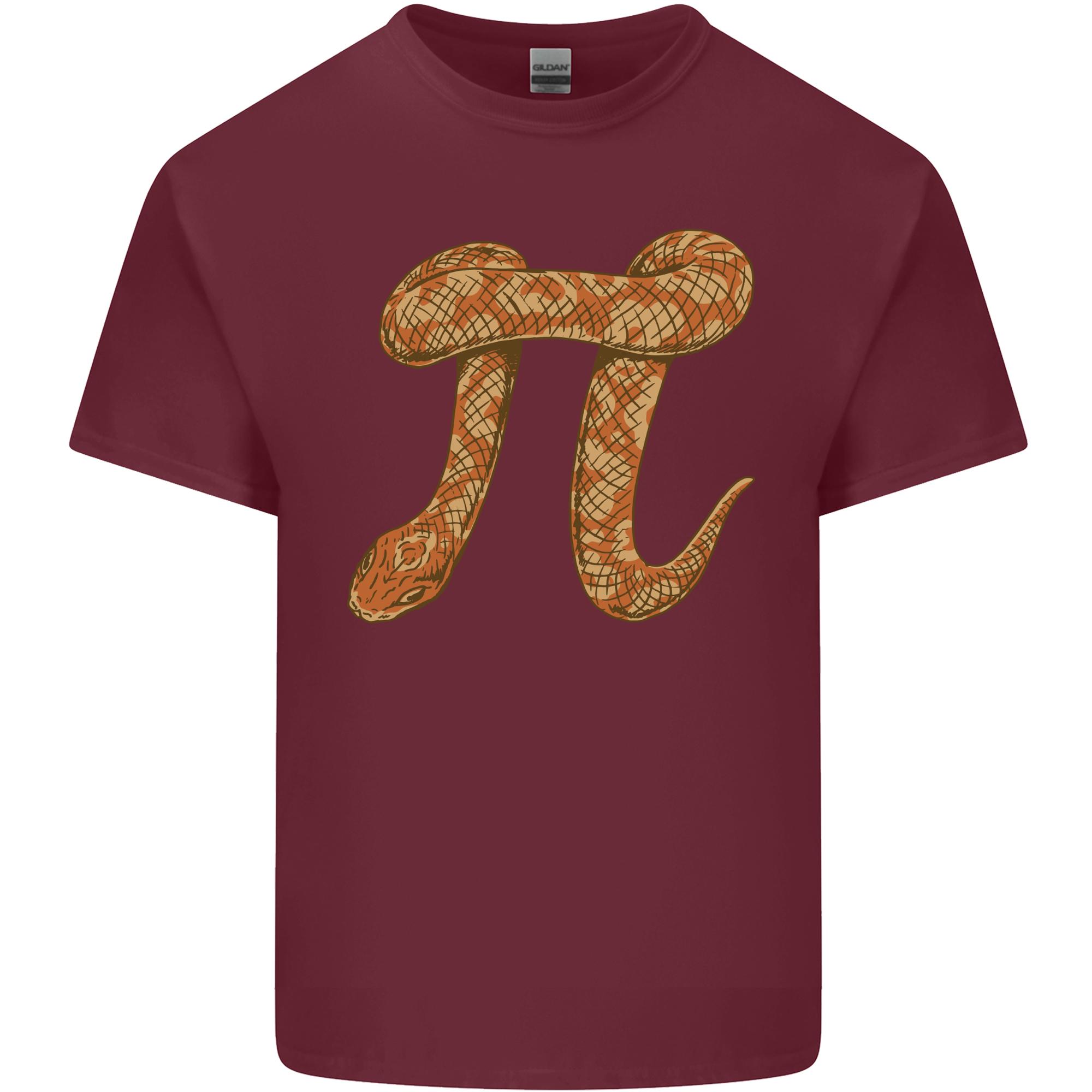 Funny Maths Snake Pi Symbol Unisexs Light Cotton TShirt S