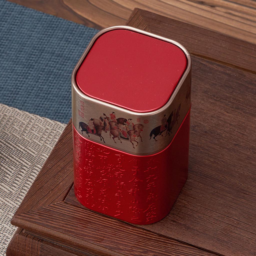 Portable Empty Tea Tin Can Reusable Tea Containers Travel Small Tea Packagings Box Vintage Tea Seal Jar Easy To Use