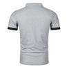 Plus Size Men's Summer Turn Down Collar T-Shirt Solid Polo Shirt Short Sleeve Top