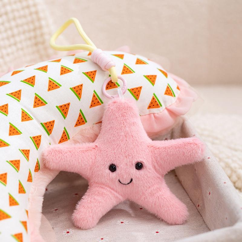 Marine Life Series Plush Doll Pendant - Stuffed Toys Octopus Crab Turtle Seahorse Clam Oyster Lobster Educational Gift for Kids