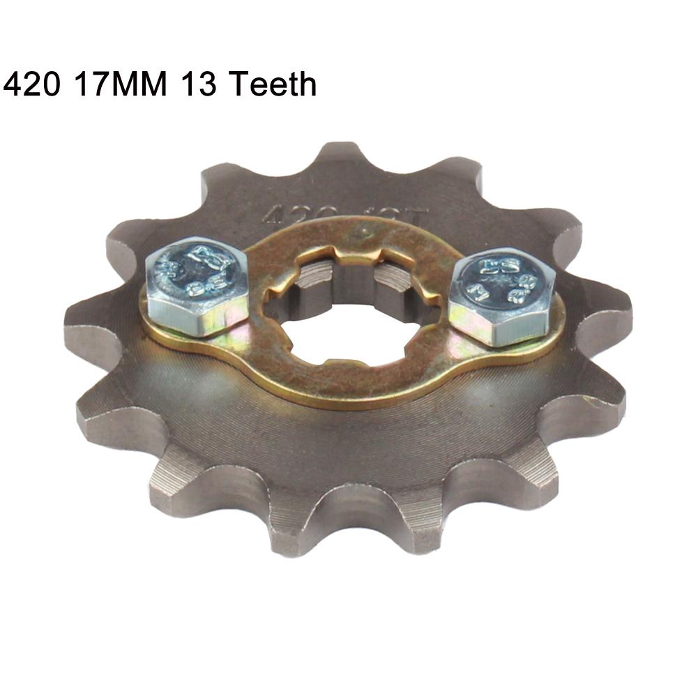 420 420H Chain 17mm 10 -19 Teeth Front Engine Sprockets For Taotao Kayo BSE Xmotos Apollo SSR 110 125cc Dirt Pit Bike ATV Quad