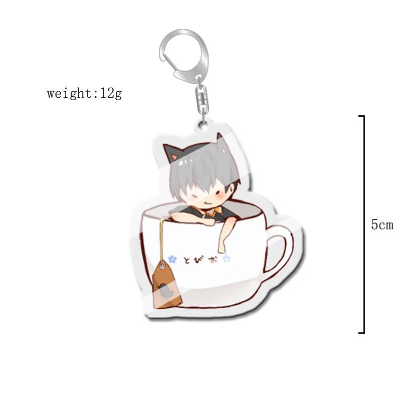 Haikyuu!! Anime Acrylic Keychain Charm - Creative Campus Ornament Gift