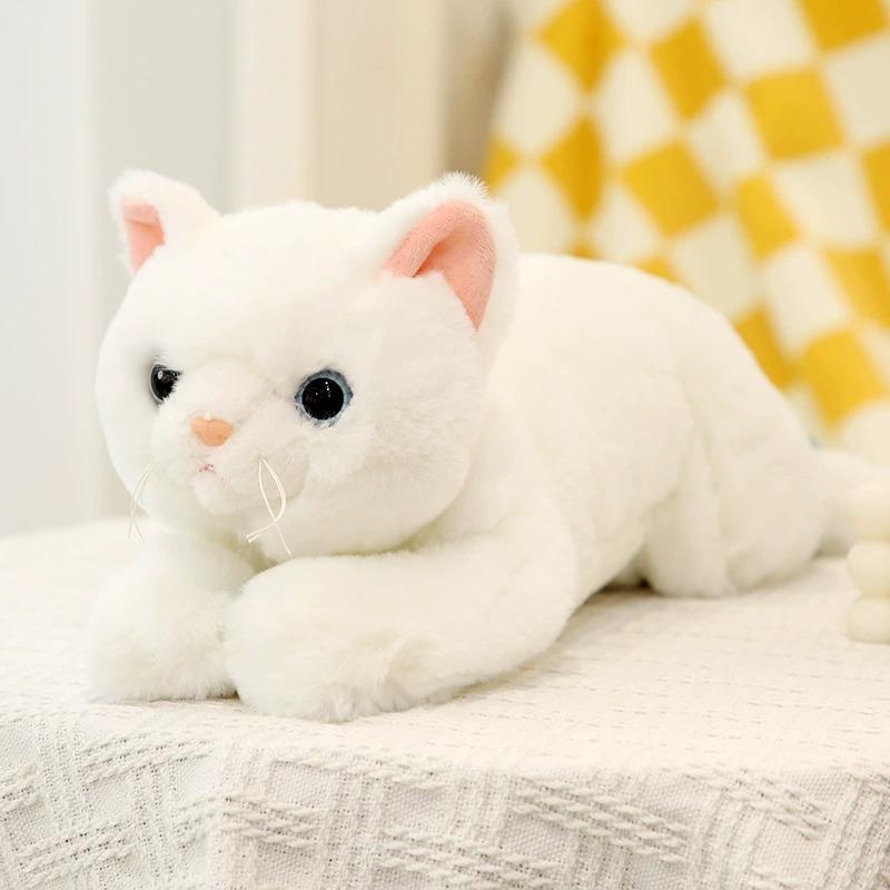 Cute Cat Plush Toy Doll Cat Doll Simulation Kitten Pillow Children Comfort Doll Gift Women