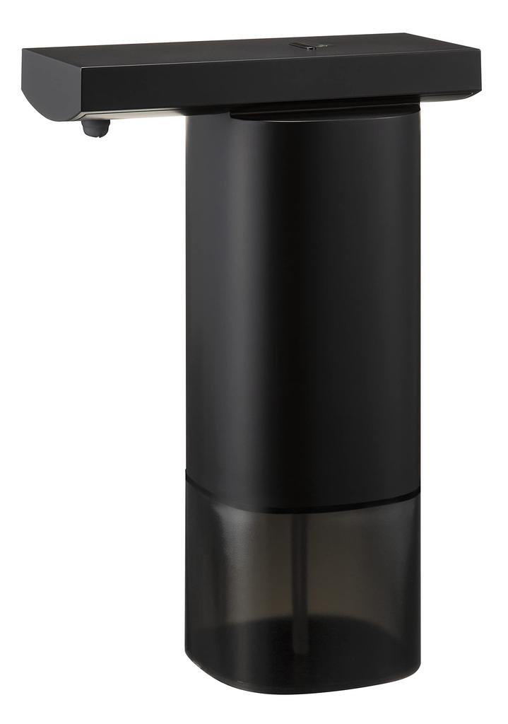 ±0 Plus Minus Zero Automatic Foam Dispenser, Non-Contact Sensor Type, 250ml, 2-Stage Dispensing Volume, Battery Operated, Long Nozzle, Black ZBD-G011(