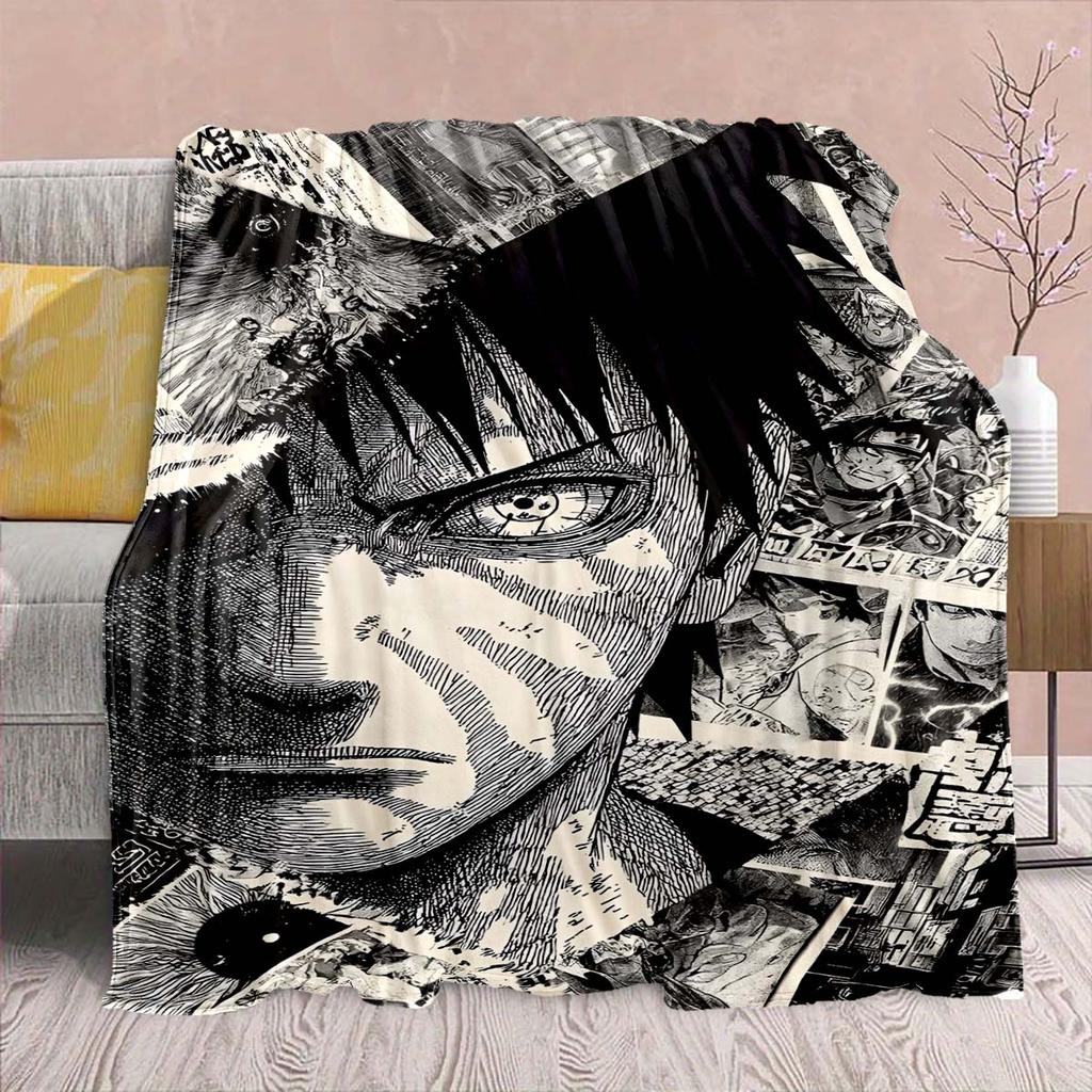 Naruto Anime Flanelová deka - Měkká teplá ideální na pohovku, do postele, na kempování, cestování, do kanceláře, domácí dekorace -QJY