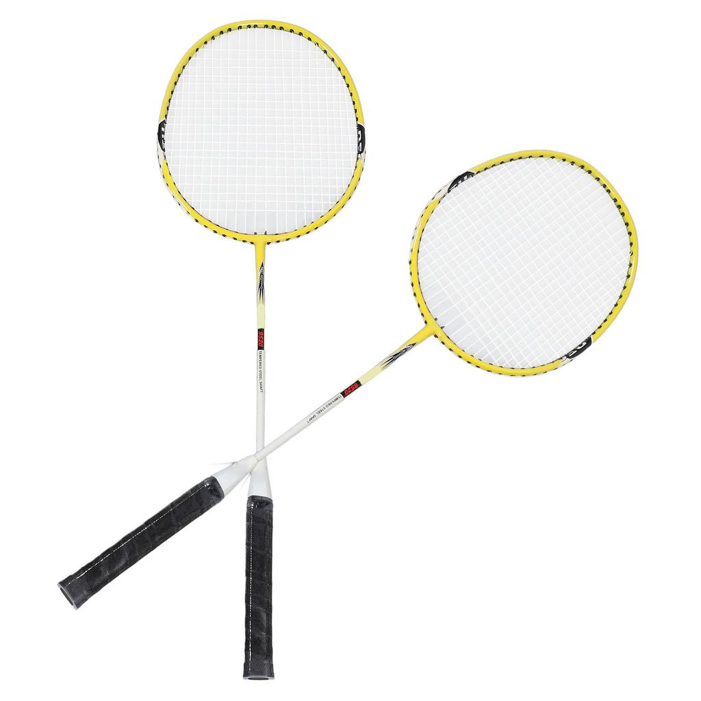 Badmintonschläger Eisenelegierung Nylon Anti-Rutsch-Griff Tragbarer Badmintonschläger mit Tragetasche für