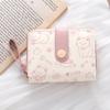 Japanese Kitten Women's Snap Closure Coin Pocket Wallet