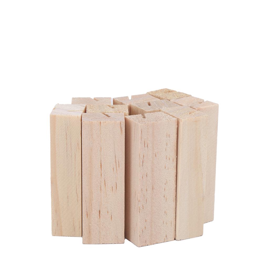 10 Pcs Wood Place Cards Hand Polished Smooth Surface Rustic Original Place Card Holder for PartiesRectangle