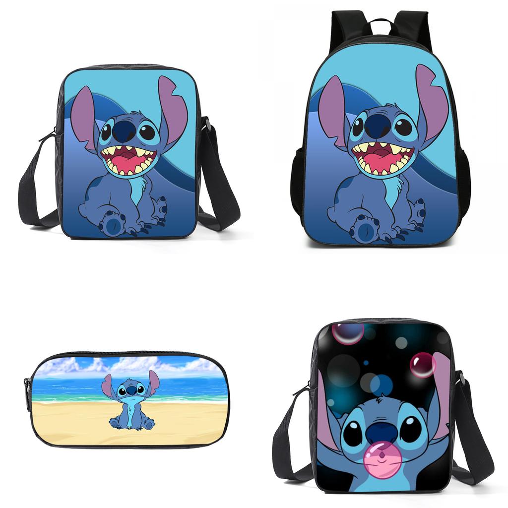 Disney Lilo Stitch Backpack High-capacity Travel Bag For Kids Boys Girls Daily Use
