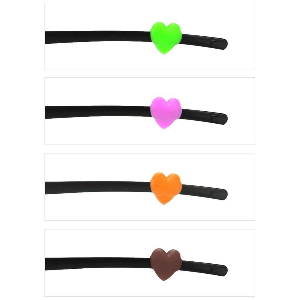 Silicone Ear Hook for Glasses Sunglasses Reading Glasses Retainers Heart-shape Glass Retainer Eyeglass Ear Grip