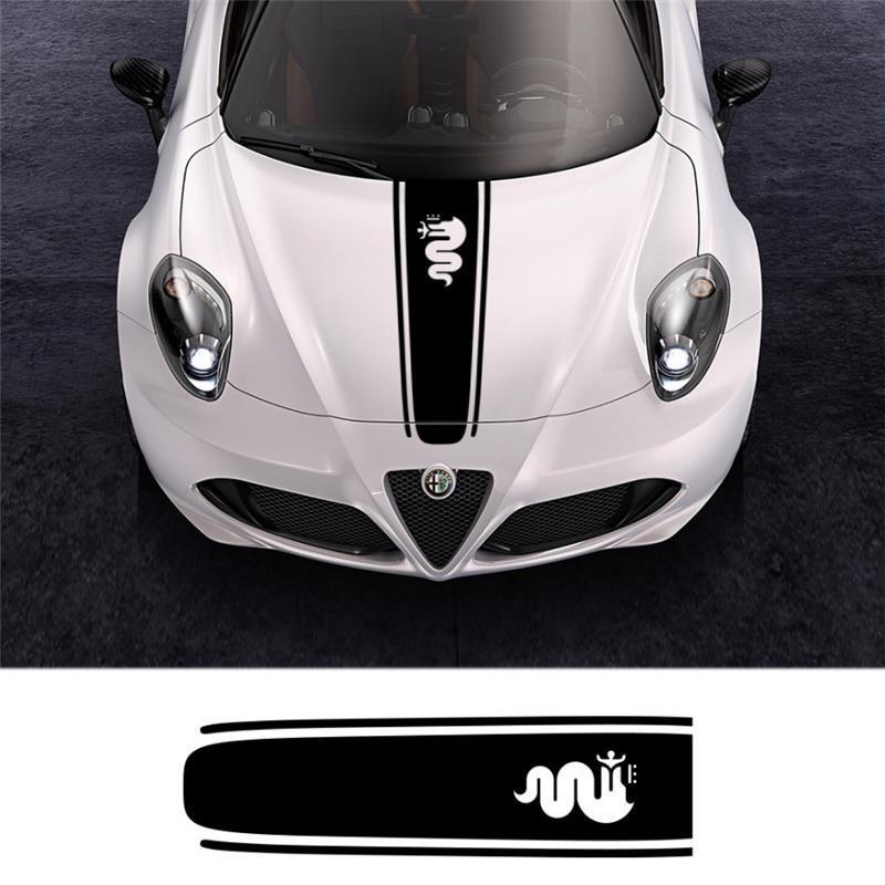 

Alfa Romeo Giulia & Stelvio Side Skirt and Hood Decals Red Hood Sticker