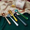 Two-in-one Cute Stainless Steel Coffee Spoon Sealing Clip Tea Coffee Measuring Spoon Scoop Kitchen Decor Accessories
