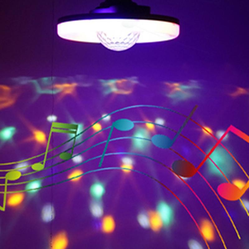 Disco Lights That Sync With Music Disco Ball Party Lights Screw-In High Brightness Ring Bulb Rgb Magic Ball Light For Party