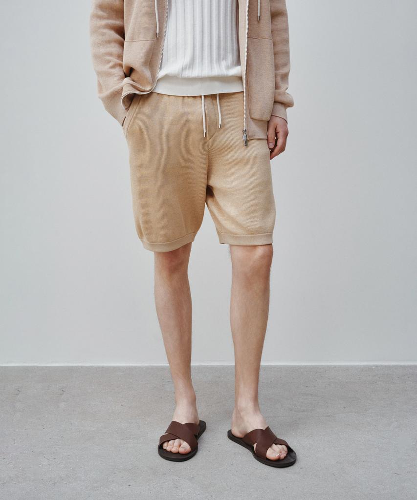 Jeilium Agio Light Knit Shorts Oatmeal