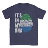 ITS IN MY DNA Sierra Leone Flag Roots  TShirt Unisex  Leisure Pure Cotton Tees Round Collar Short Sleeve T Shirts Gift Idea Tops