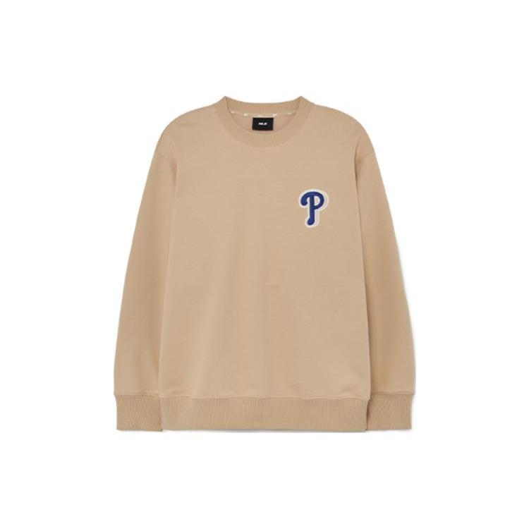 MLB Old Flower Sweatshirt Unisex Light Sand Brown 3AMTM0631-10SAL L