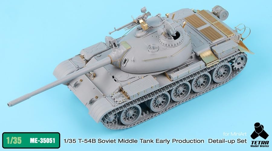 Tetra Model ME Series Russian Medium Tank Early Production Type Plastic Model Parts ME3551 1/35 T-54B (MIN)