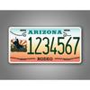 Custom Arizona Cowboy License Plate 6x12 Personalized Text Metal Tin Sign Western Decor