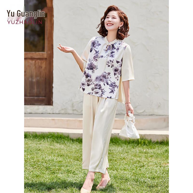 Yuzhaolin New Chinese Style Short-Sleeve Two-Piece Set