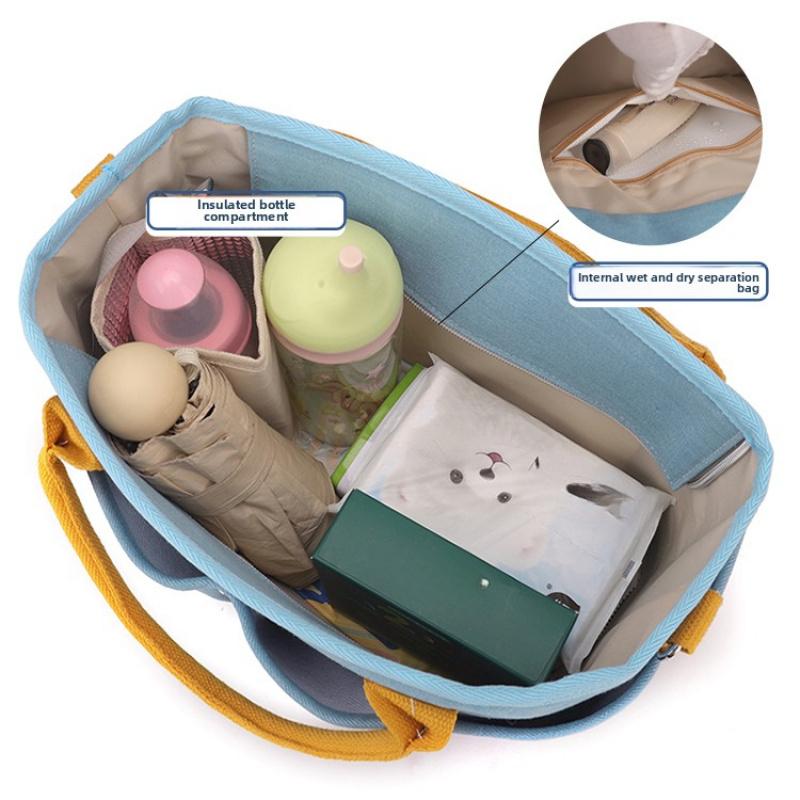 New Fashion Mommy Bag for Outdoor Travel Baby Care Large Capacity Multifunctional Diaper Bag Mom Handbags