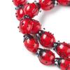 20Pcs Ladybug Shape Animal Insect Handcrafted Beads 20Pcs Glass Beads  Jewelry Crafts Making
