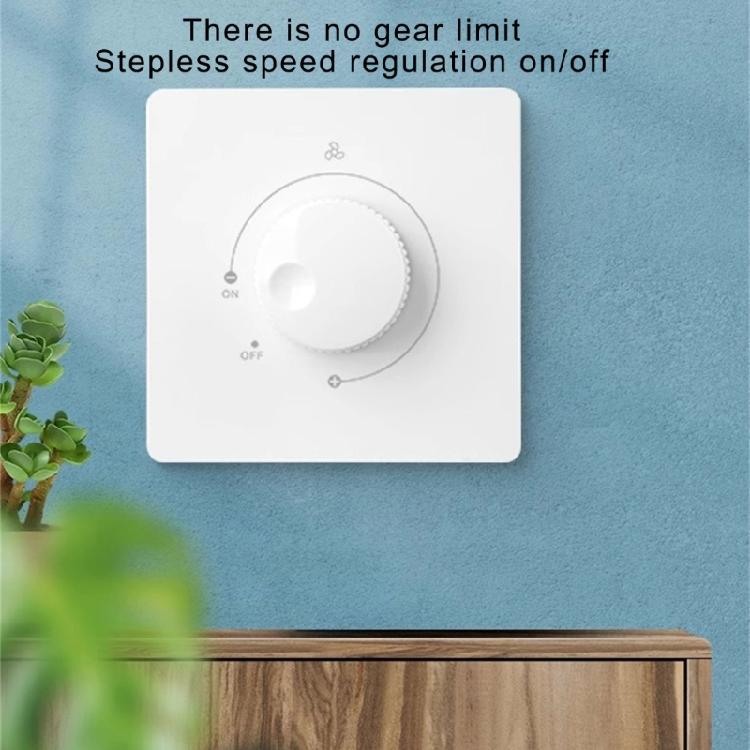 Multipurpose Ceiling Fan Wall Mounted Rotary Controllers Adjustable Speed Regulator 120W 500W 220V 10A Easy Installion