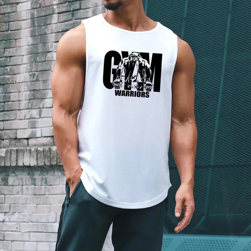 Summer Gym T-shirts Mesh Singlets Bodybuilding Stringer TankTop