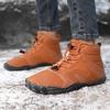 Outdoor warm cotton shoes Winter cotton shoes Couple velvet thickened snow boots Wear-resistant rubber sole Indoor