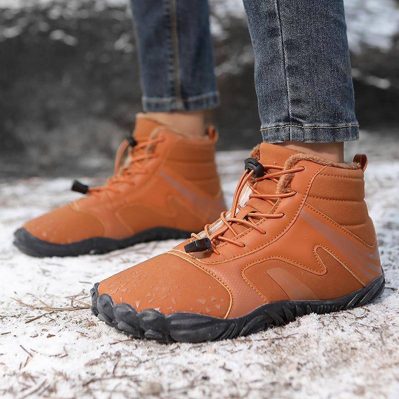 Outdoor warm cotton shoes Winter cotton shoes Couple velvet thickened snow boots Wear-resistant rubber sole Indoor