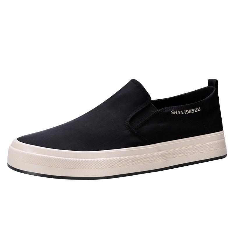 Spring New Mens Flat Shoes Low Top Trendy and Versatile Casual Shoes Trendy Lazy Shoes
