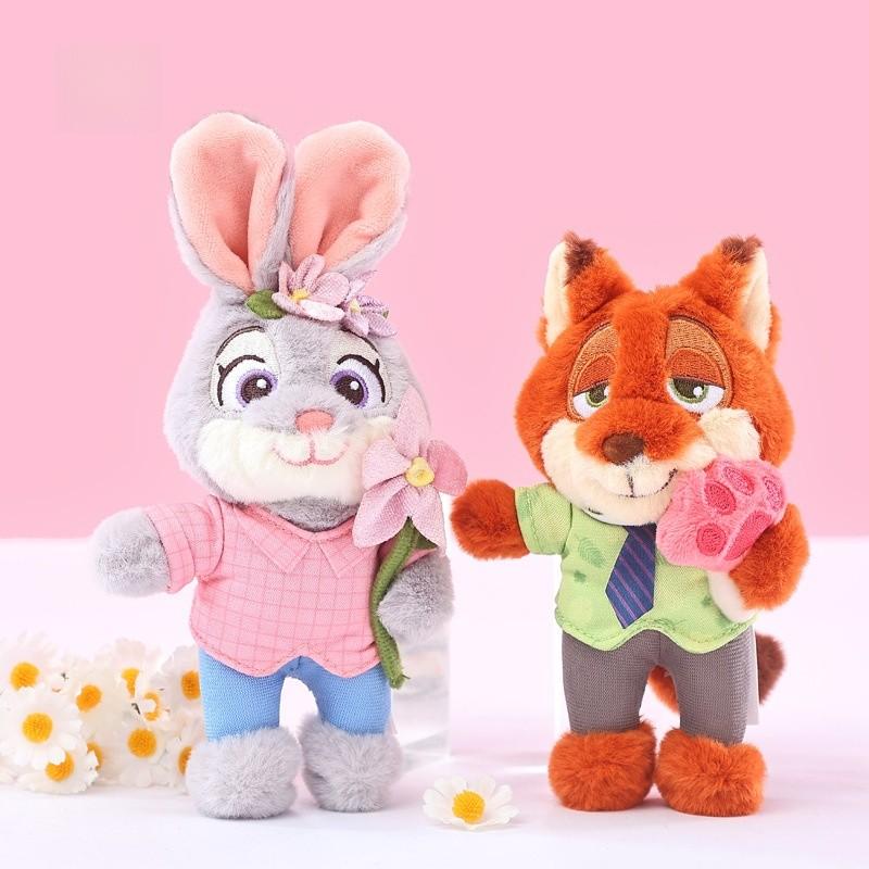 Zootropolis Judy Nick Fox Plush Keychain Cute Backpack Charm For Girls