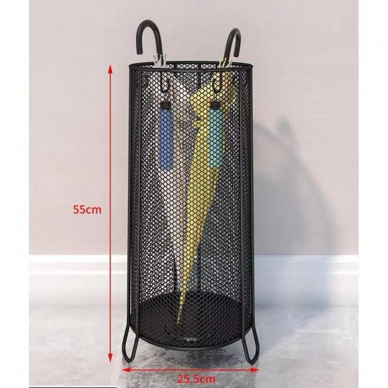 Transparent Cylindrical Umbrella Storage Rack for Office and Home