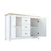 Floor Cabinet Large Capacity Stable Structure with Adjustable Shelves Space-saving Waterproof Floor Standing Kitchen Cabinet Storage