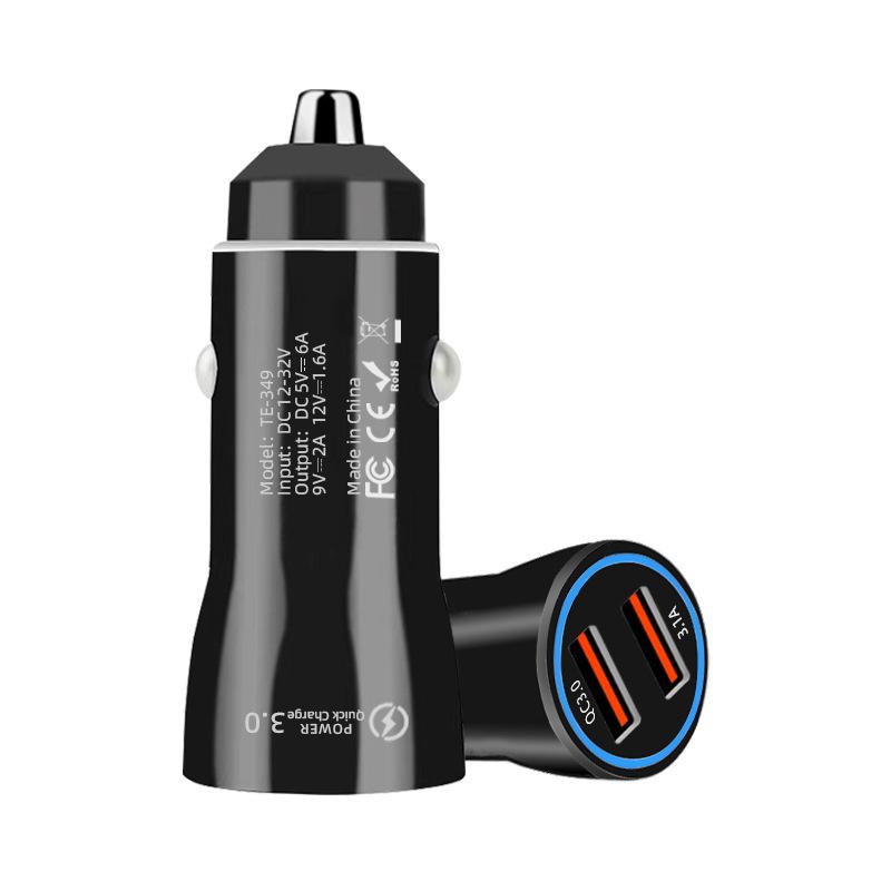 

Двойное USB Быстрое Автомобильное Зарядное Устройство для Huawei - Быстрая Зарядка Штекер прикуривателя