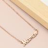 Necklace Titanium Steel Names Alphabet Diamond Follow Multi -style Machining Stainless Steel Jewelry Necklace