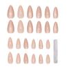 24/30Pcs/Set Fake Nails with Glue Square Long Nail Extension Removable Home Salon Women Girls