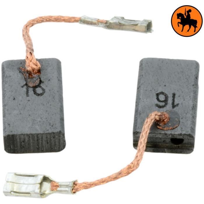 Balais De Charbon BOSCH GWS 1400 Ponceuse - 5x10x16mm - Avec Arrêt Automatique