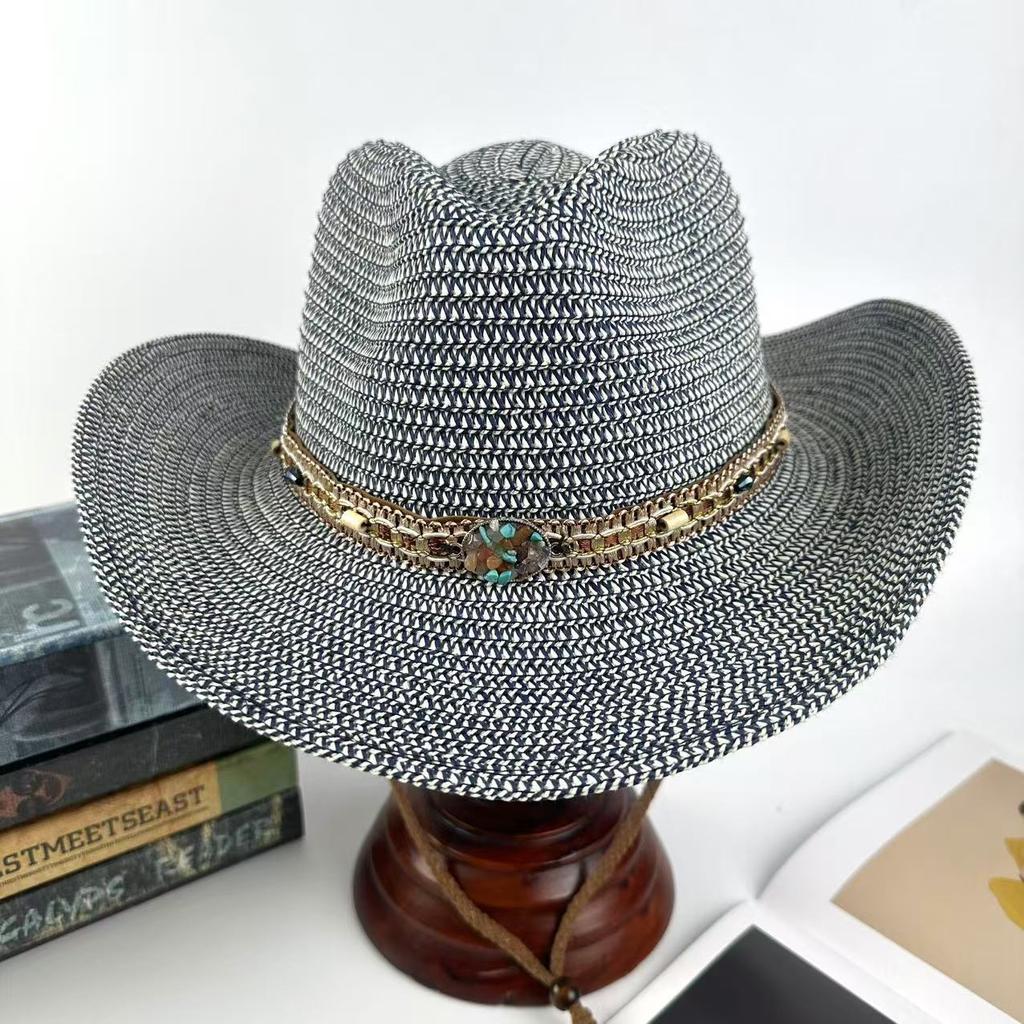American Independence Day Flag Pattern Western Cowboy Hat Sunshade Panama Hat