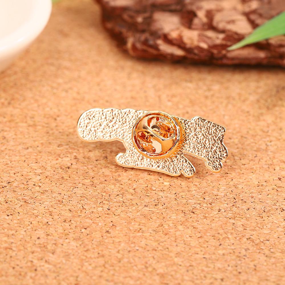 English Letter Brooch Universal Rock Band Enamel Pin Badge Fashionable and Versatile Clothes Bag Scarf Accessories Brooch