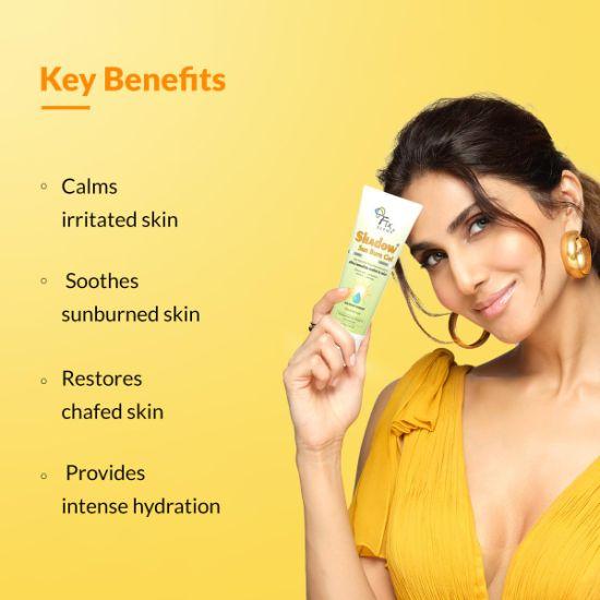 Fixderma Shadow Sun Burn Gel with 20% Aloe Vera Gel & Vitamin E | Ceramide Moisturizer | Suitable for All Skin Types - 75gm