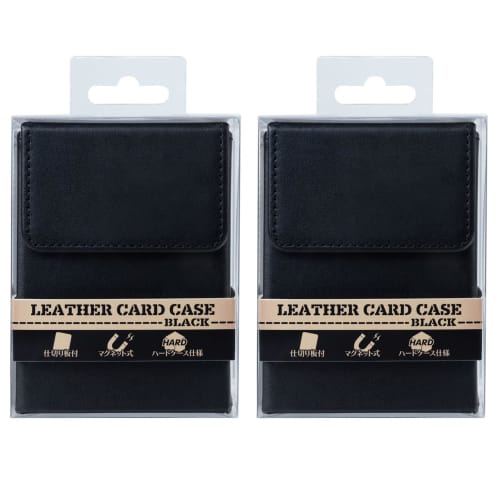 

Black Leather Card Case for Trading Cards (Set of 2)