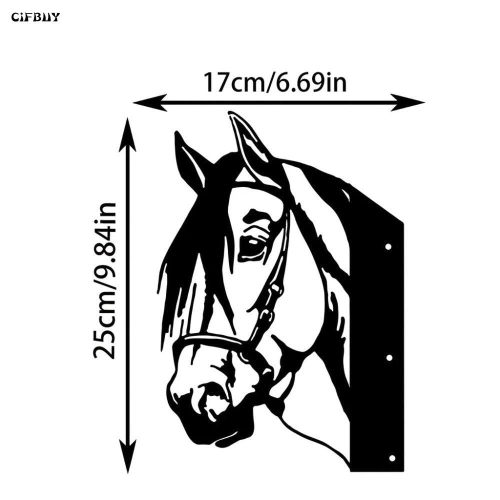 Horse Metal Silhouette Garden Farm Fence Decoration Art