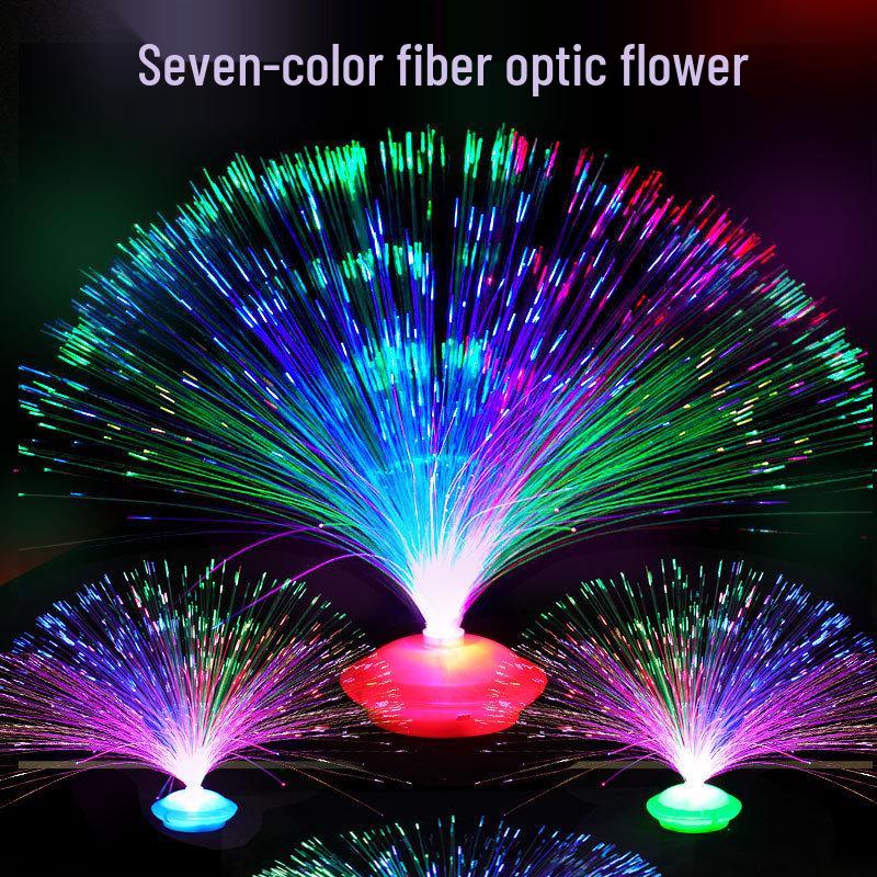 

Красочная мигающая гипсофила, волоконно-оптический светильник в виде звезды - светящаяся ночная игрушка