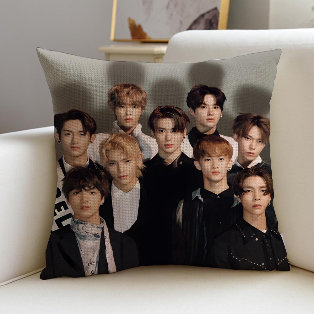 Trendy NNCT 127S Cushion Cover Breathable and skinfriendly linen pillowcase square removable and washable cushion
