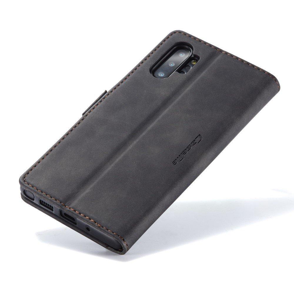CASEME Case for Samsung Galaxy Note 10 Plus/5G, Leather Wallet Case, Black