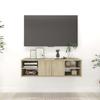 vidaXL Wandregal Sonoma-Eiche 102x30x29 Cm Holzwerkstoff